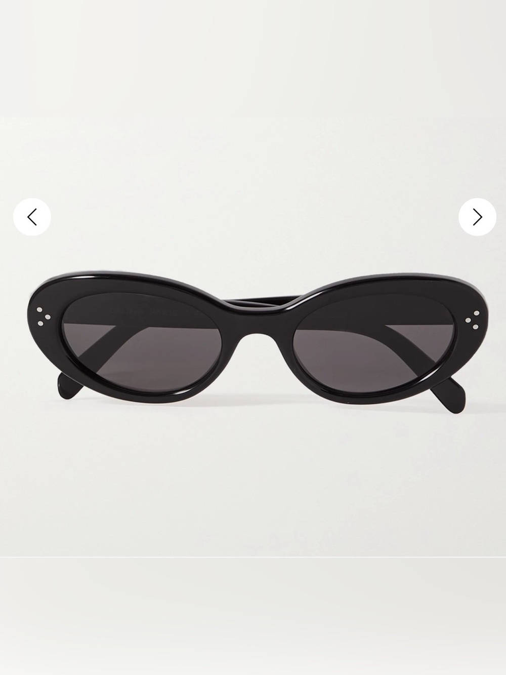 CELINE EYEWEAR
Oval-frame acetate sunglasses